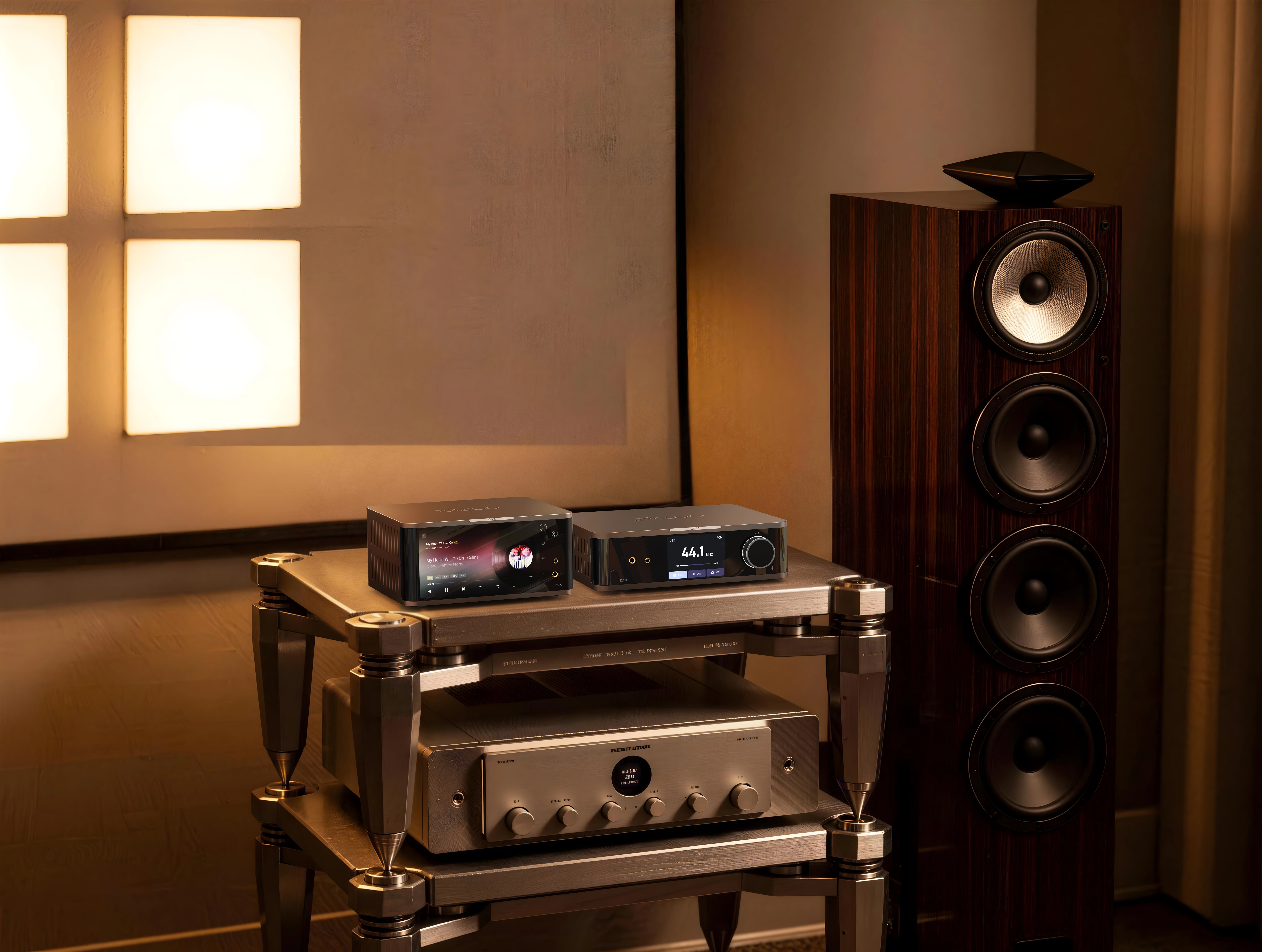 AIO70 in a high-fidelity listening system