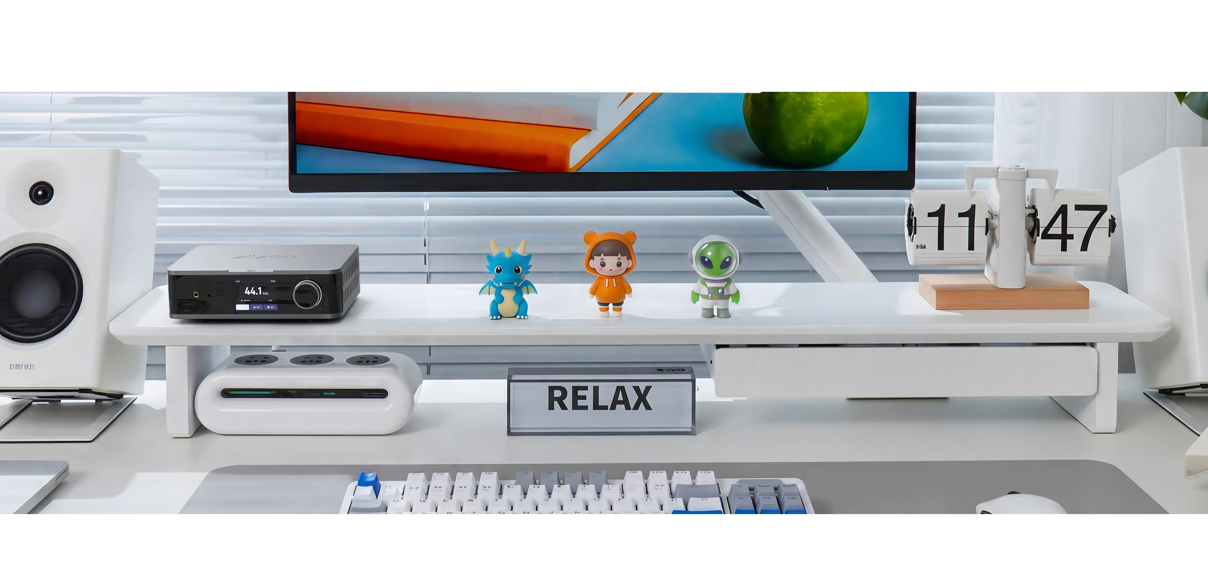DA70 in a bright desktop listening space