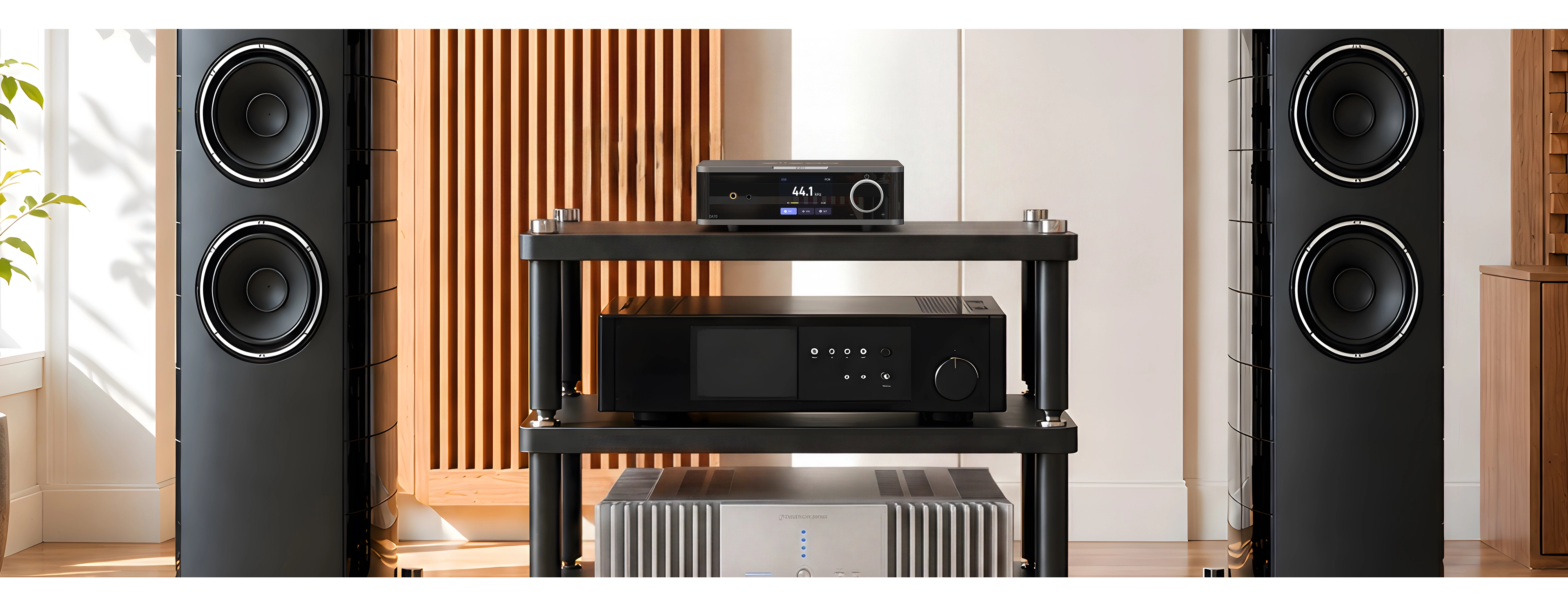 DA70 in a full-size stereo system