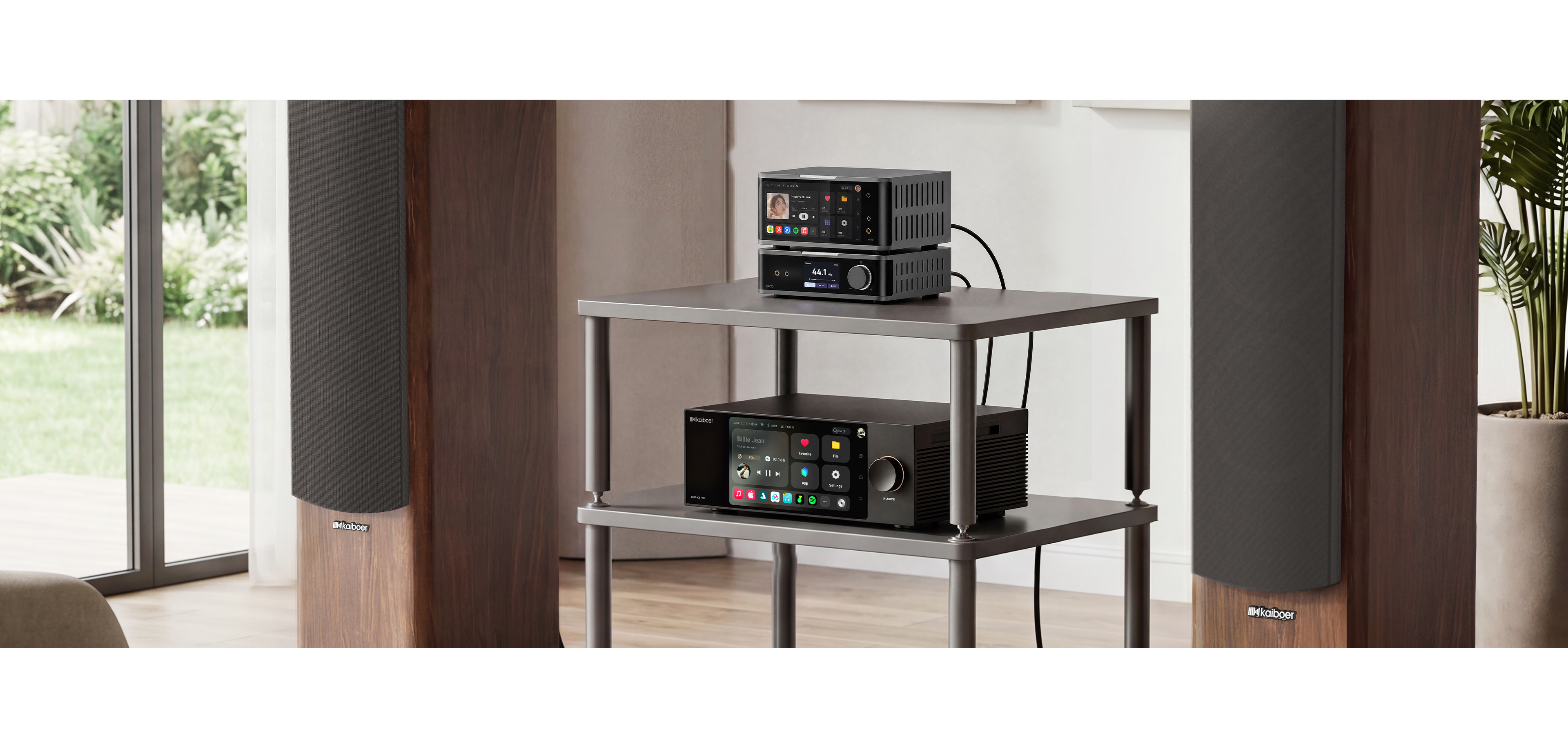 DAC70 integrated into a complete home listening system