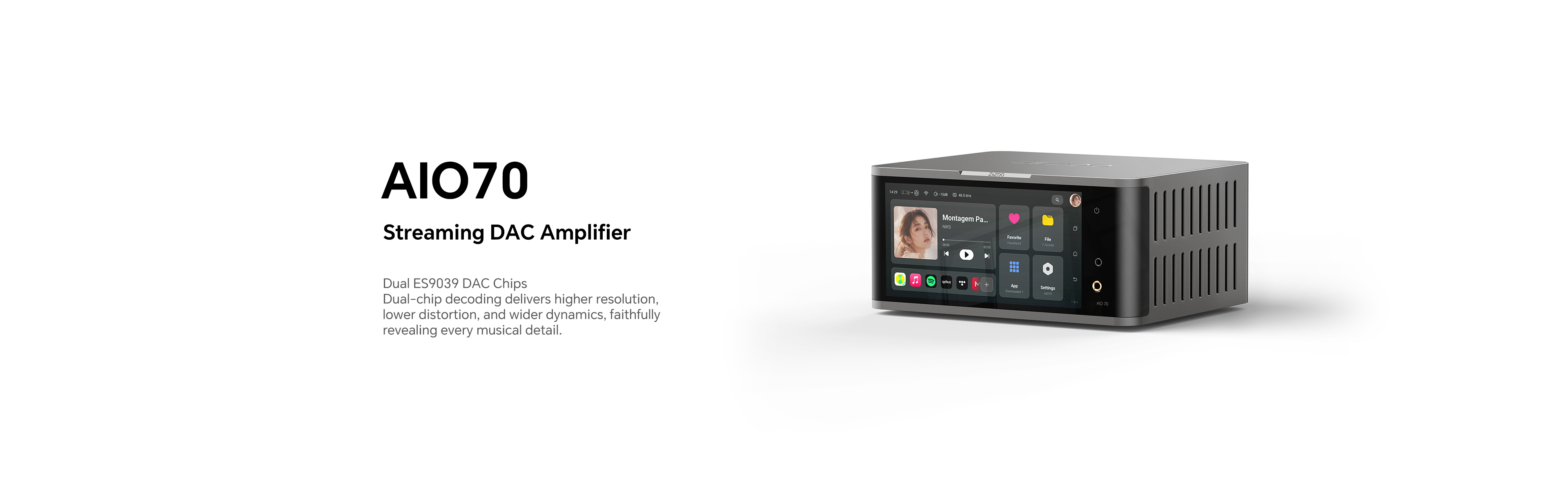 AIO70 Streaming DAC Amplifier