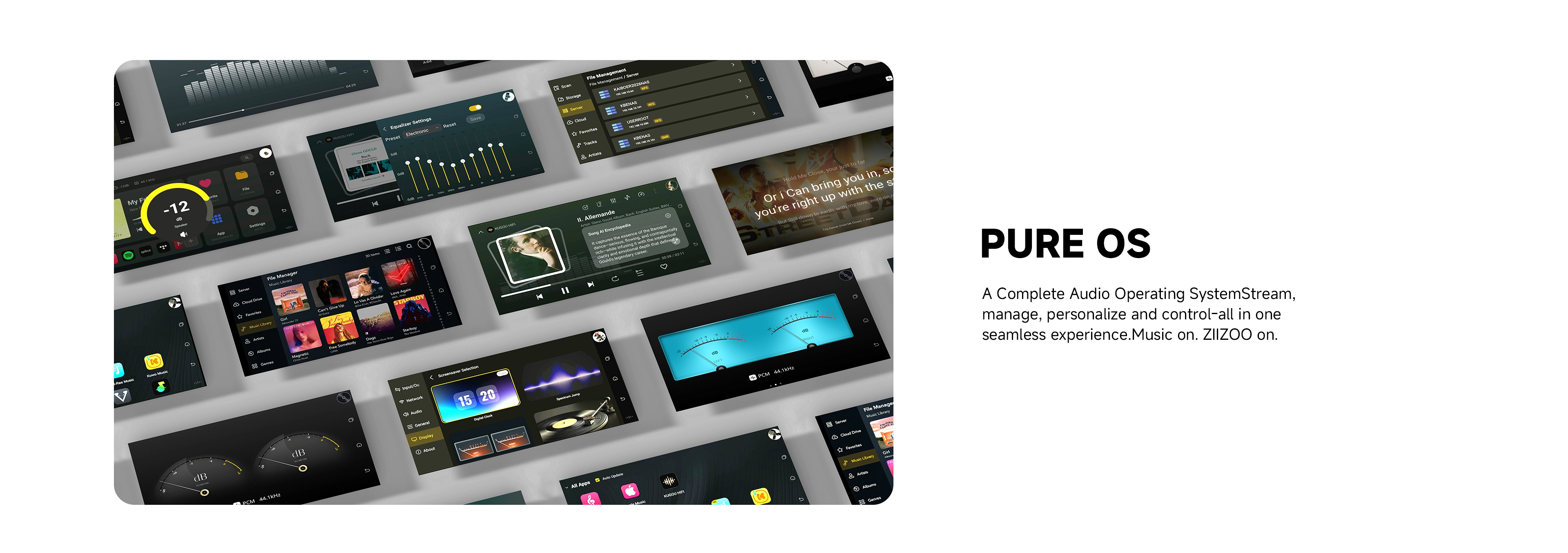 PURE OS complete audio operating system